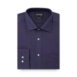 The Collection - Big and tall navy chambray long sleeve tail