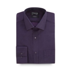 The Collection - Big and tall dark purple plain tonic tailor