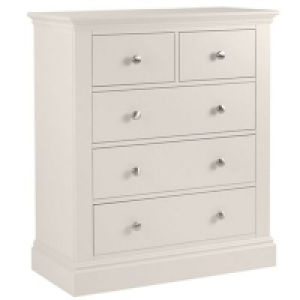 Debenhams  Debenhams - Grey Oxford 5 drawer chest