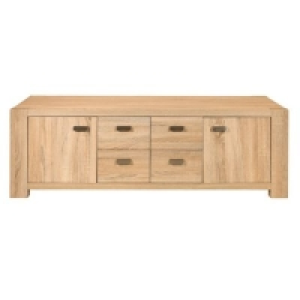 Debenhams  Debenhams - Washed white oak effect Cleves TV unit