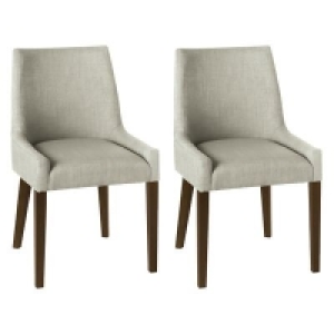 Debenhams - Pair of linen beige Ella upholstered tub dinin