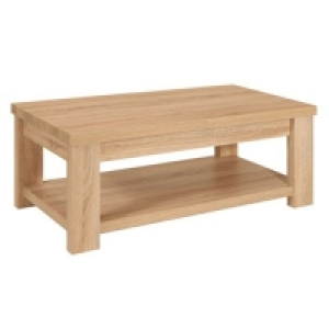 Debenhams  Debenhams - Washed white oak effect Cleves coffee table wi