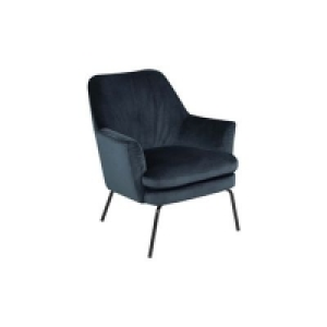 Debenhams  Debenhams - Navy velvet Chisa armchair