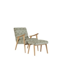 Debenhams  Debenhams - Mono print Kempton armchair and stool