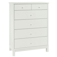 Debenhams  Debenhams - Soft white Burlington tall 6 drawer chest