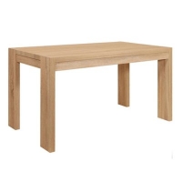 Debenhams  Debenhams - Washed white oak effect Cleves fixed-top table