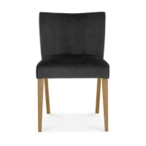 Debenhams - Oak and glass Turin round table and 4 grey low