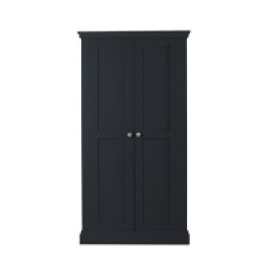 Corndell - Black Oxford double wardrobe