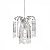 tofs  Chrome & Clear Acrylic Non Electric Pendant