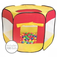 tofs  Multi-Coloured Play Tent with 100 Balls