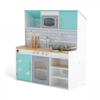 tofs  Plum Peppermint Townhouse 2 in 1 Dolls House & Kitchen