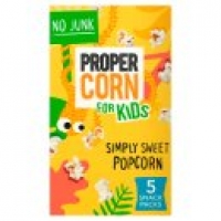 Asda Propercorn for Kids Simply Sweet Popcorn 5 Multipack