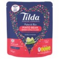 Asda Tilda Pulses & Rice Pinto Bean Green Chilli & Lime with Steamed Ba