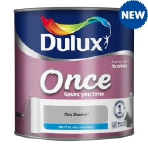 Dulux Once Matt Chic Shadow 2.5L £17.99