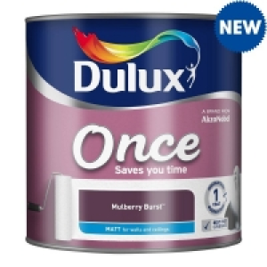 Dulux Once Matt Mulberry Burst 2.5L