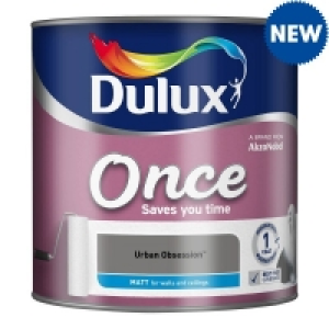 Dulux Once Matt Urban Obsession 2.5L £17.99