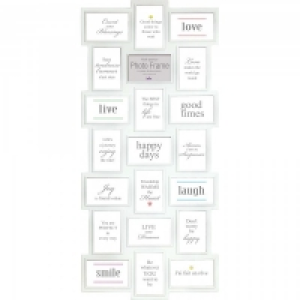 Innova Maggiore Photo Frame XV White 21 Frames