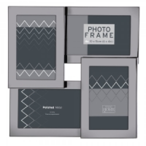 Innova Multi Photo Frame Gunmetal 6x4 Inch