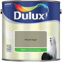 Wilko  Dulux Silk Emulsion Paint Muted Sage 2.5L
