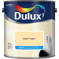 Wilko  Dulux Matt Emulsion Paint Lemon Tropics 2.5L