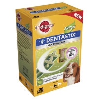 Wilko  Pedigree Dentastix Dog Treat Fresh Daily Oral Care Medium Do