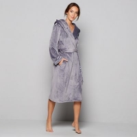 Debenhams  B by Ted Baker - Grey hooded dressing gown