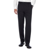 Debenhams  The Collection - Black herringbone pleated trousers with act