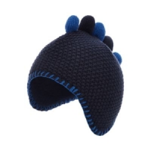 Debenhams  bluezoo - Babies navy dino spike trapper hat
