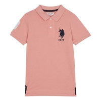 Debenhams  U.S. Polo Assn. - Kids pink cotton polo shirt