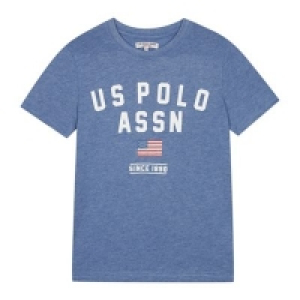 U.S. Polo Assn. - Boys blue logo print t-shirt