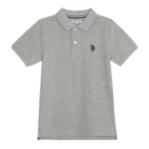 Debenhams  U.S. Polo Assn. - Boys grey polo shirt