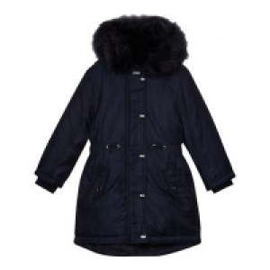 bluezoo - Girls navy shower resistant parka coat