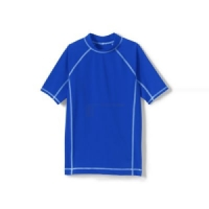 Debenhams  Lands End - Boys blue short sleeve rash guard top