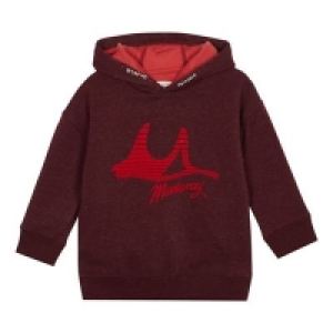 Mantaray - Boys maroon logo print hoodie