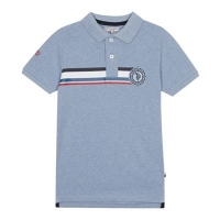 Debenhams  U.S. Polo Assn. - Boys blue logo print polo shirt