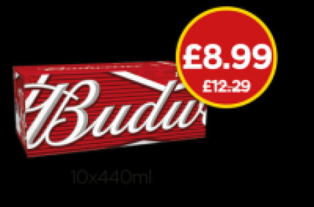 Budweiser &pound;12.29
