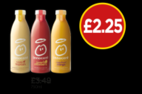 Innocent Totally Tropical Smoothie,Seriously Strawberry, Mag £3.49