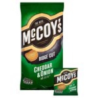 Morrisons  McCoys Ridge Cut Cheddar & Onion 6 Pack