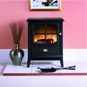 Wickes Brayford Electric Stove Black 2kW