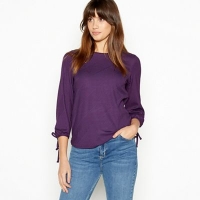 Debenhams  The Collection - Purple Textured Stripe Top