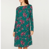 Debenhams  Dorothy Perkins - Tall green floral print shift dress