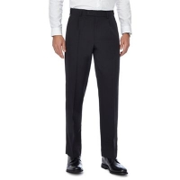 Debenhams  The Collection - Black pleated regular trousers with active 