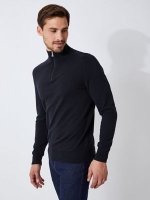 Debenhams  Burton - Black half zip jumper