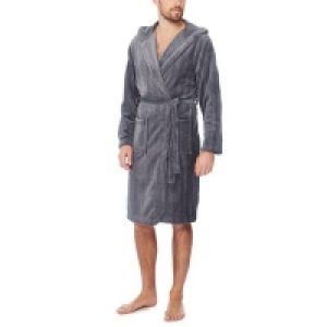 J by Jasper Conran - Grey fleece dressing gown