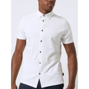 Burton - White short sleeve pique shirt