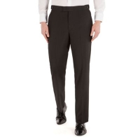 Debenhams  Occasions - Black twill regular fit dresswear trouser