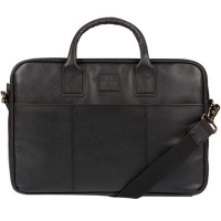 Debenhams  Bear Hardwear - Black Ash leather briefcase