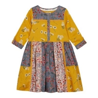 Debenhams  Mantaray - Girls Mustard Floral Print Dress