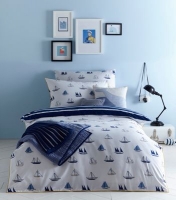Debenhams  J by Jasper Conran Kids - Blue Boats print bedding set