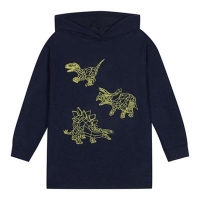 Debenhams  bluezoo - Boys navy dinosaur print hoodie